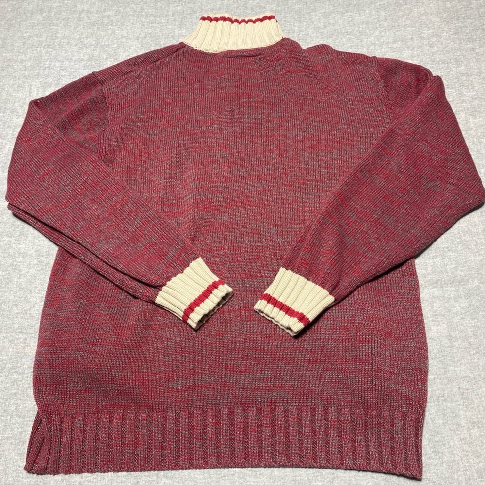 Ohio State University Sweater Mens Extra Large Red Buckeyes 1/4 Zip Varsity XL - Picture 3 of 13